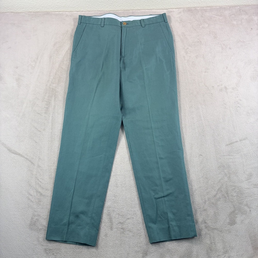 Brooks Brothers Clark Baird Mcnutt Irish Linen Chino Pants in Green Men 35x31